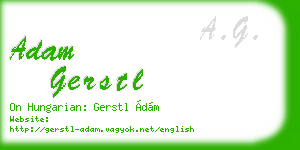 adam gerstl business card